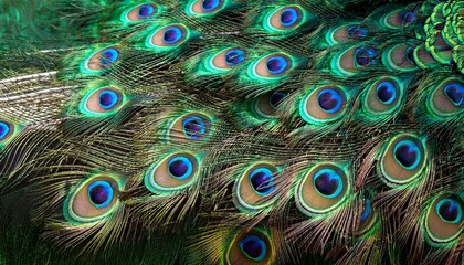Obraz premium peacock feather background
