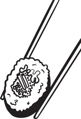 Sushi food ink Japanese cuisine