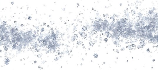 Light gray snowflakes falling