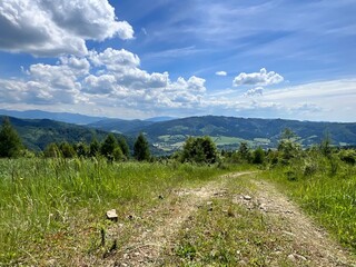 path in the slovak mountains