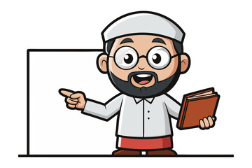 Man in traditional attire delivers speech from elevated podium with steps