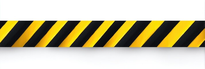 Yellow and black striped caution tape
