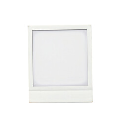 Blank Empty Polaroid Photo Frame With Transparent background Visible