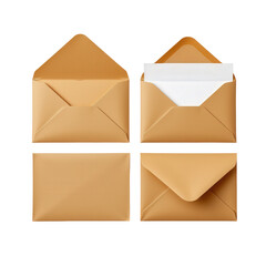 Assorted Gold Envelopes for Invitations and Correspondence Use