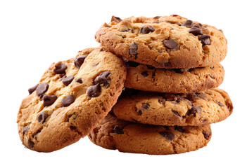 Stack of chocolate chip cookies