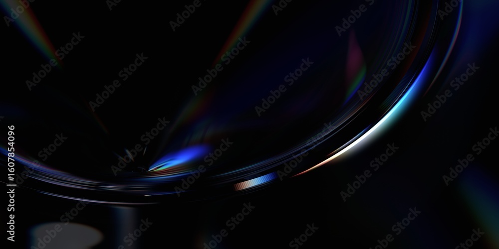 Aufkleber abstract background with color refraction effect, 3d render
