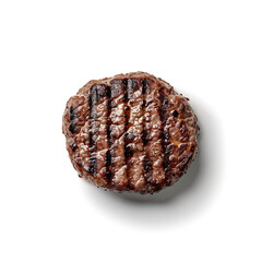 Grilled Beef Patty with Crosshatch Marks