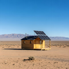 Solar Powered Desert Cabin