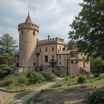 Castillo de la Vela (castle of La Vela) in Maqueda, a Spanish village of Castilla-La Mancha near Toledo