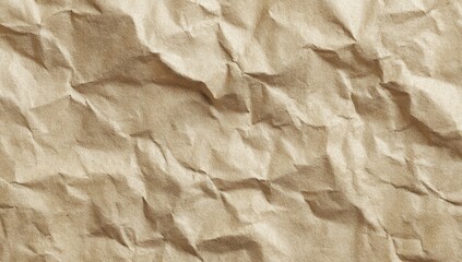 Obraz premium Crinkled brown paper texture