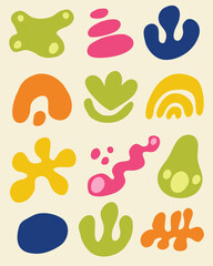 Organic Shape Doodle Art Collections