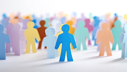 Colorful paper cutouts of people (3)