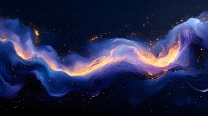 abstract background with smoke, abstract space background, abstract background with space, Abstract blue fantasy space with stars, nebula, and light in a dark cosmic sky