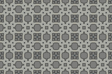 Obraz premium Seamless Template Tile Textile Art Interior Decoration Visual Endless Design Texture Luxury Digital Symmetric Perspective Cloth Fabric Wallpaper Geometric Graphic Fashion Background Shape Pattern.