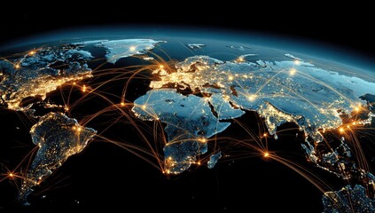 Global network of light and connections