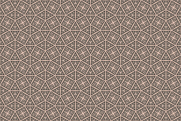 Seamless Wallpaper Background Design Luxury Perspective Fabric Visual Shape Endless Digital Fashion Graphic Interior Texture Textile Art Cloth Geometric Decoration Symmetric Template Tile Pattern.