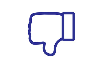 The icon represents a hand with the thumb pointing downward, often used to express disapproval, dislike, or negative feedback in digital platforms.