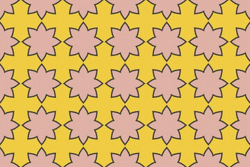 Seamless Fashion Digital Textile Art Cloth Template Tile Decoration Design Shape Luxury Interior Geometric Fabric Texture Wallpaper Endless Visual Background Perspective Graphic Symmetric Pattern.