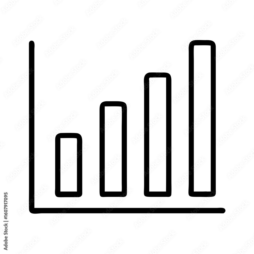 Poster growth bar chart diagram infographic data analysis financial report business graph statistics rising