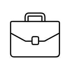 Obraz premium Briefcase business professional office work document case portfolio bag job career icon 90