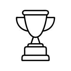 Download trophy icon vector illustration for achievement award and champion success design element