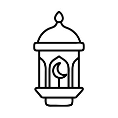 Ramadan kareem lantern vector illustration for islamic decoration and eid mubarak celebration design
