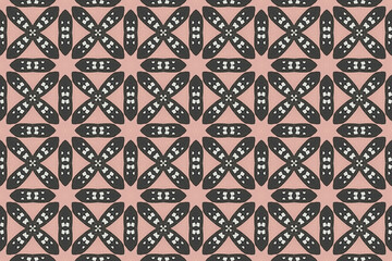 Seamless Symmetric Cloth Wallpaper Art Geometric Visual Graphic Digital Tile Fashion Fabric Texture Decoration Shape Interior Luxury Template Endless Background Textile Perspective Design Pattern.