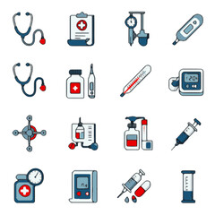 medical icon set