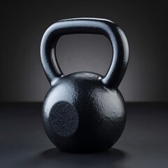 Fototapeta premium Heavy kettlebell, dark background