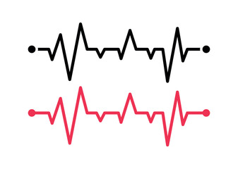 Two Ecg Lines In and Glyph