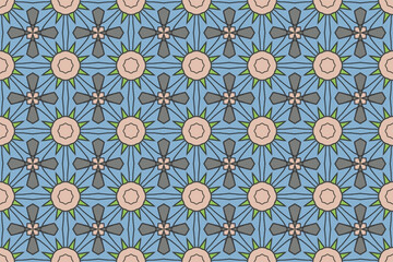 Seamless Symmetric Cloth Wallpaper Art Geometric Visual Graphic Digital Tile Fashion Fabric Texture Decoration Shape Interior Luxury Template Endless Background Textile Perspective Design Pattern.