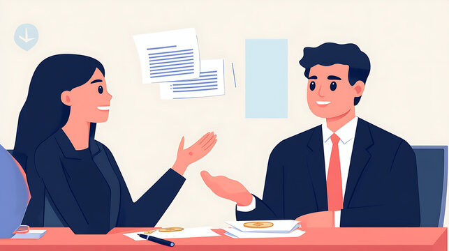  An employee asking her boss for a raise after learning about inflation (1)