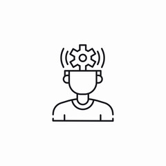 mind settings icon sign vector