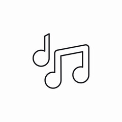 music notes icon sign vector