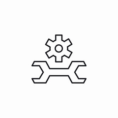 settings configuration icon sign vector