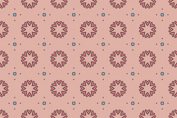 Seamless Symmetric Cloth Wallpaper Art Geometric Visual Graphic Digital Tile Fashion Fabric Texture Decoration Shape Interior Luxury Template Endless Background Textile Perspective Design Pattern.