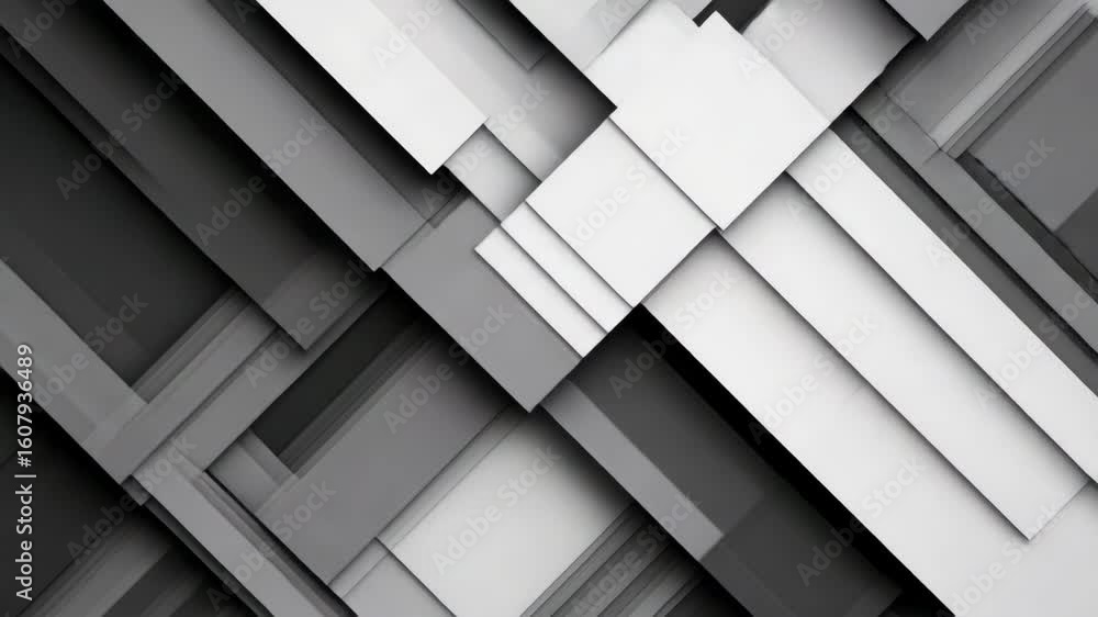 Poster dynamic gray and white geometric abstract motion background for modern presentation