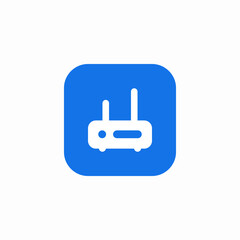 router wifi icon sign vector
