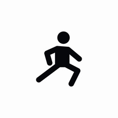 stretching exercises icon sign vector