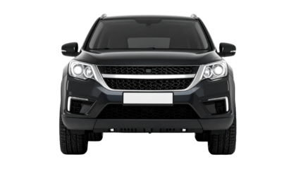 modern suv vehicle front view isolated on white background png