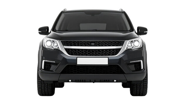 modern suv vehicle front view isolated on white background png