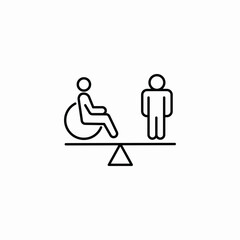 disability equality icon sign vector
