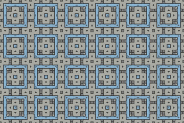 Seamless Symmetric Cloth Wallpaper Art Geometric Visual Graphic Digital Tile Fashion Fabric Texture Decoration Shape Interior Luxury Template Endless Background Textile Perspective Design Pattern.