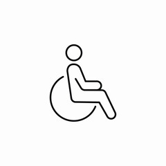 disability space icon sign vector