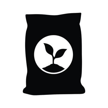 Fertilizer bag icon vector illustration for agriculture and gardening concept design element use