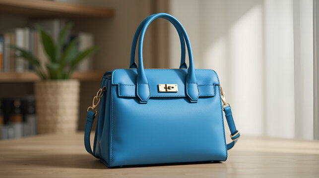 Damen Handtasche, in hellblau