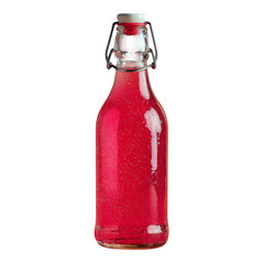 Sparkling Pink Kombucha in Glass Bottle --v 7.0 --s 250