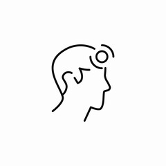 head pain icon sign vector