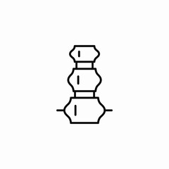 spine bones icon sign vector