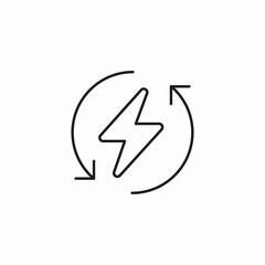energy renewal icon sign vector